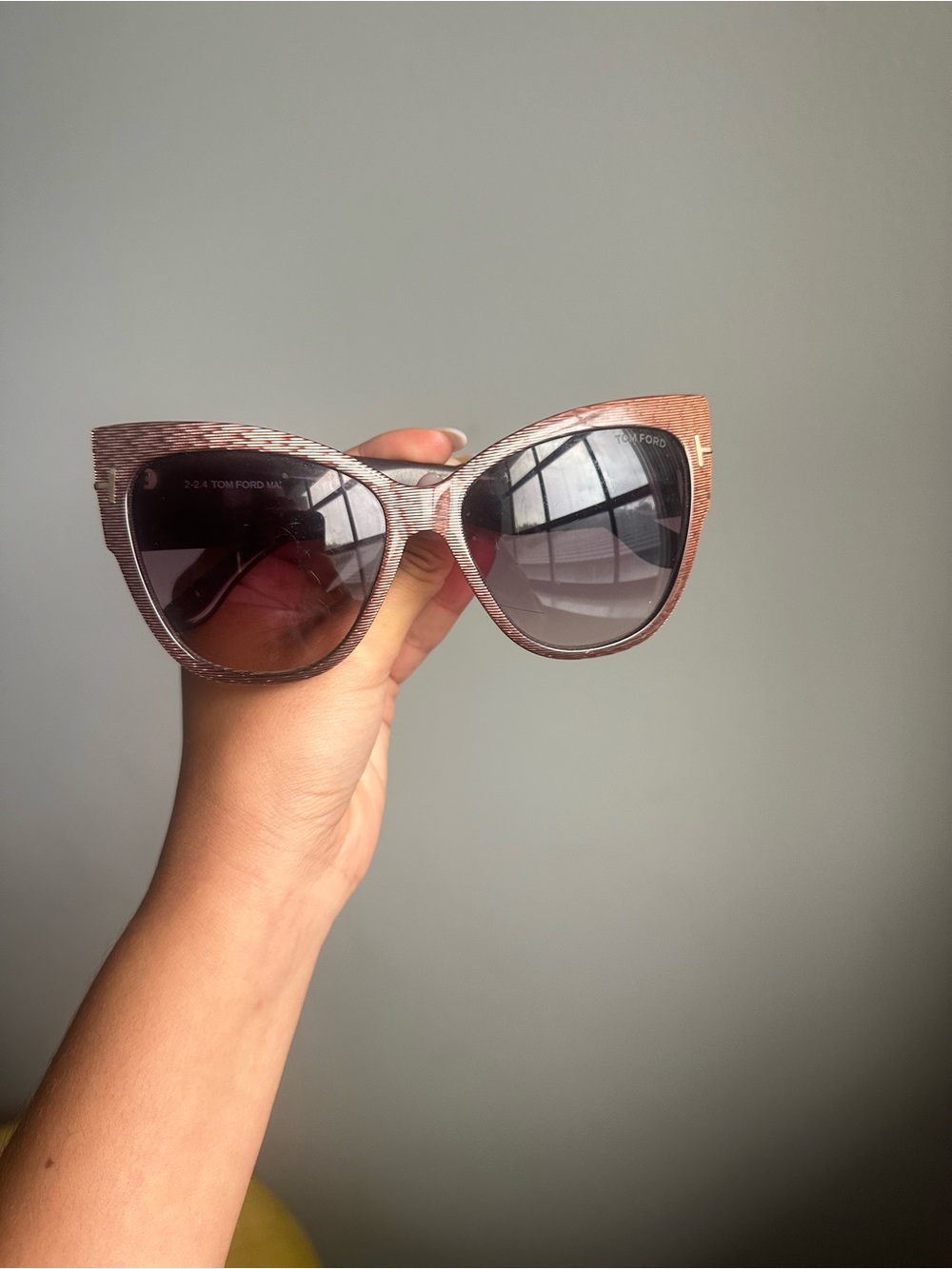 Tom Ford Women's Rose Gold Cat-Eye Sunglasses with Gradient Lenses